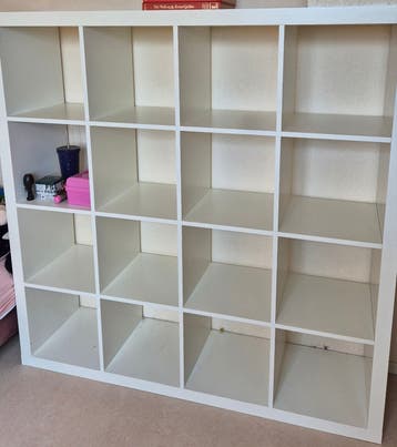 IKEA Kallax boekenkast wit met 20 vakken