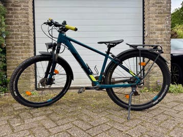 Cube kinderfiets met bagage drager 54-58 groen