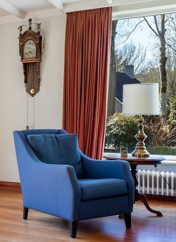 Gratis af te halen: comfortabele blauwe fauteuil