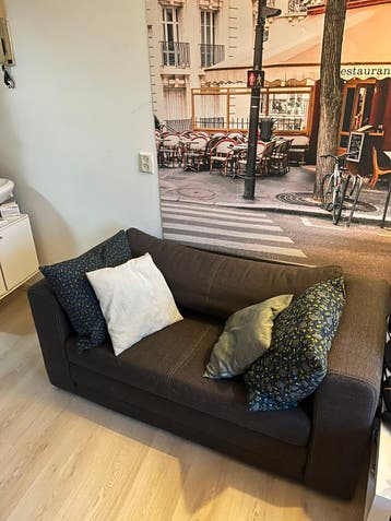 Grijze slaapbank Ikea