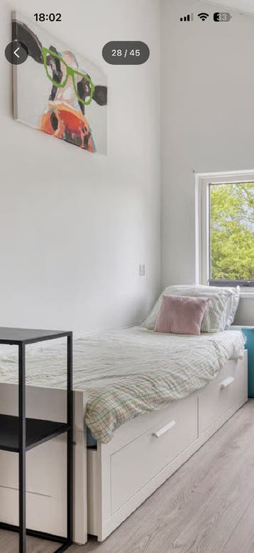 IKEA 1 persoonsuitschuifbed