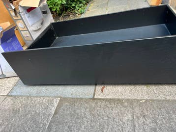 Ikea Malm bedlade zwart