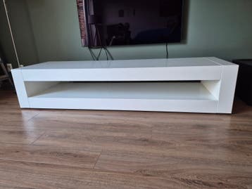 Hoogglans witte TV kast - 197x60x40 cm