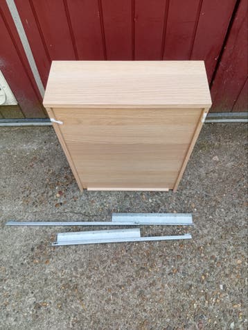 Twee Ikea Komplement lades  50 cm hout gratis