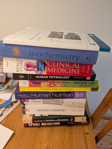 Oude studieboeken
