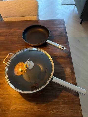 Gratis koekepan en wokpan