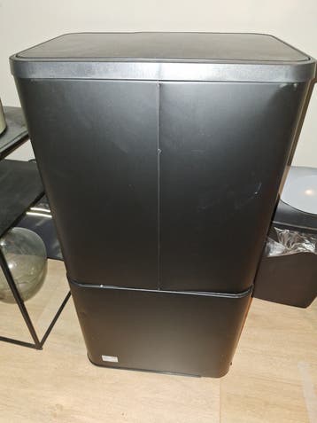 Umuzi 63L Zwarte Prullenbak met Sensor 30,5x41x78cm
