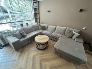 GRATIS hoekbank met loungegedeelte 280x355x195