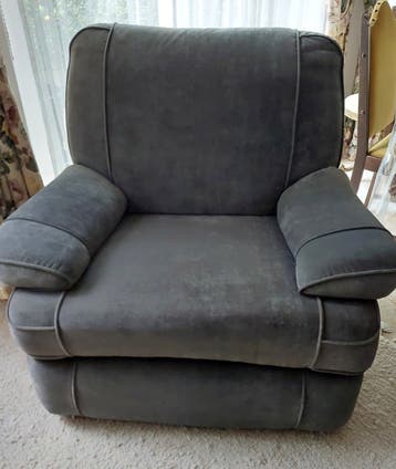El ran relaxfauteuil/ GRATIS/grijs/ zonder vlekken,  2 stuks