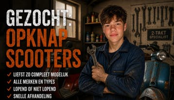 Gezocht: Opknap Scooters, Brommers en Projecten