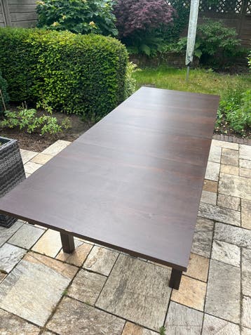 Uitschuifbare eettafel - 140/220x84x74 cm donkerbruin