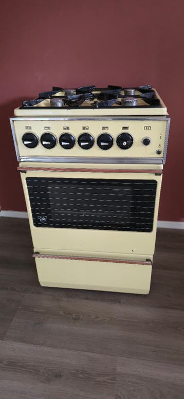 Vintage gasfornuis met oven - 55x60x88 cm