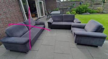 Bankstel (2 banken + fauteuil)