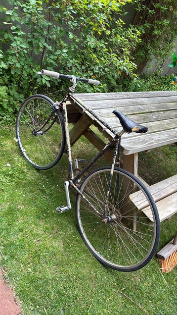 Gratis af te halen: Oude single speed fiets voor opknapbeurt