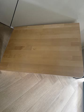 Compacte houten opklap buro - ideaal voor kleine ruimtes