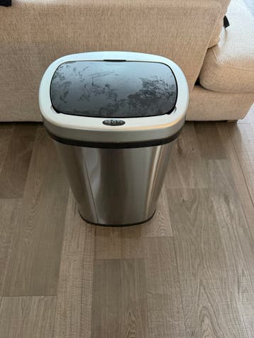Monzano Prullenbak RVS met Sensor - Defect