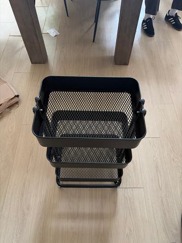 IKEA RÅSKOG Roltafel / Karretje - Zwart