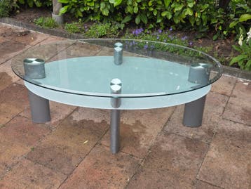 Glazen Salontafel Ovaal - Modern Design