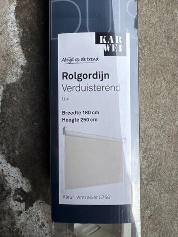 Karwei Verduisterend Rolgordijn Antraciet 180x250cm