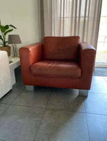 Gratis 2 leren fauteuils