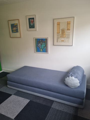 GRATIS: Innovation Slaapbank Blauw grijs 80x195x40cm