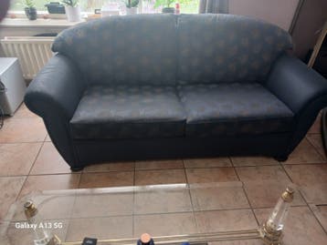 Comfortabele 2-zitsbank met bloemmotief