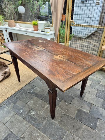 Koloniale eettafel opknapper 160x82cm