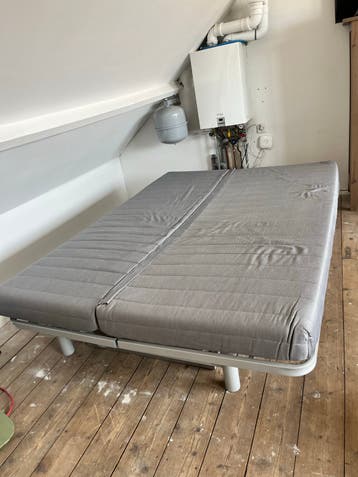 GRATIS AFHALEN: IKEA Slaapbank - Grijs, Zo goed als nieuw