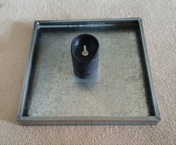 GRATIS tableau, 35 x 35, 3 cm H, exclusief kaars
