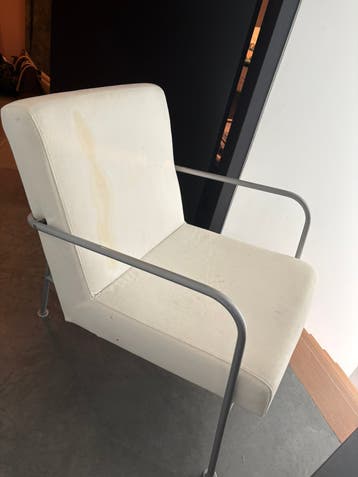 Witte loungestoel