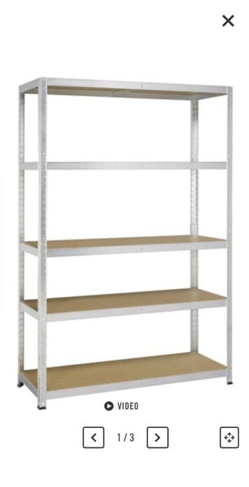 Stellingkast Strong 176x120x45 cm verzinkt