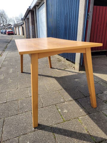 Houten Eettafel - 165x80x75 cm