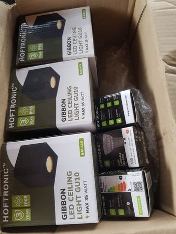 Ruilen! Nieuwe Hoftronic opbouwspots, inclusief 3 lampen