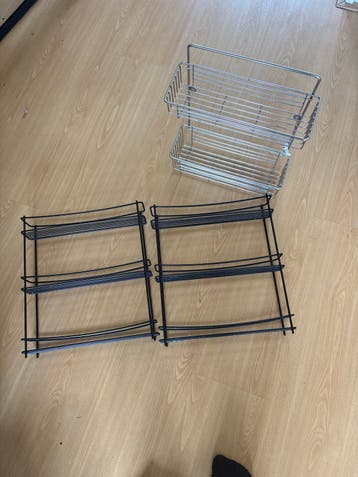 Handige Keukenrekjes - Zilver en Zwart