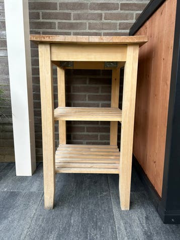 Hakblok ikea hout