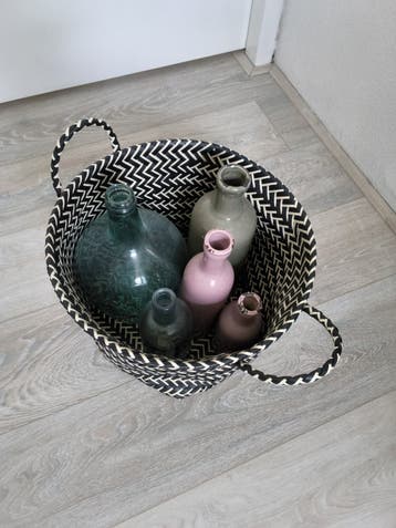 Decoratie vazen en mand