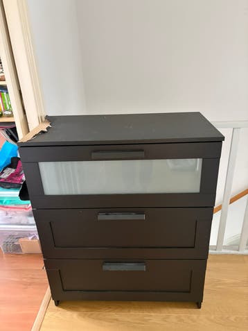 Ikea Brimnes ladekast zwart