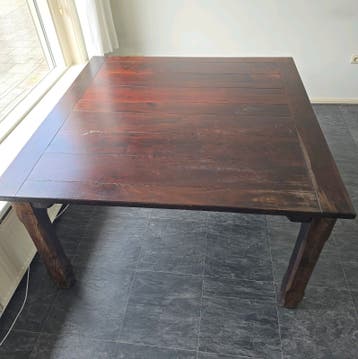 GRATIS hardhouten koloniale eettafel, tafel, tafels, meubels