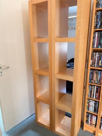 Houten Boekenkast - Twee Delen