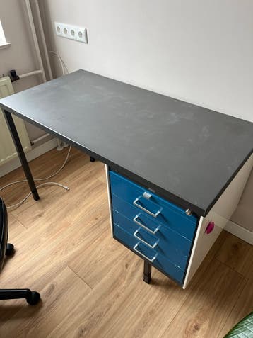 Bureau met ladeblok - 120x60x75 cm