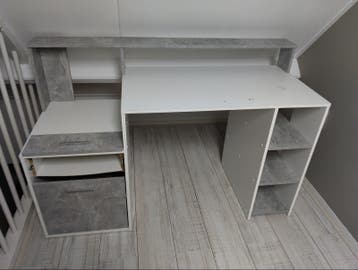Bureau met opbergruimte, 140x93 cm, gratis af te halen