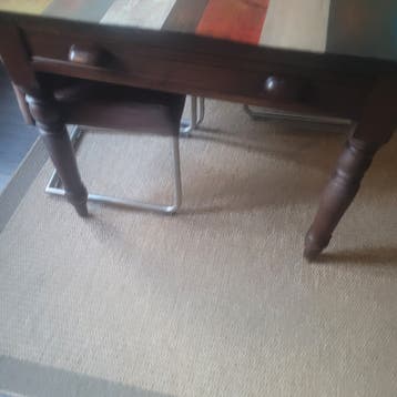 Eettafel en salontafel