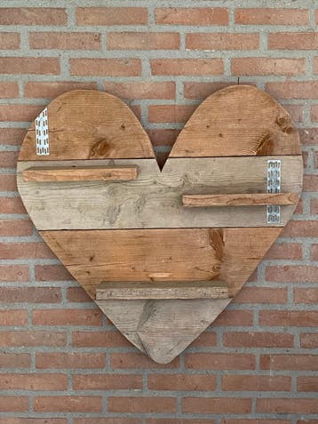 Gratis hart vorm plankjes decoratie