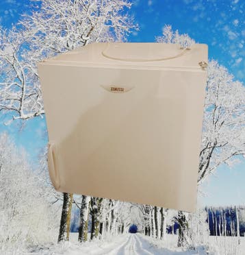 Gratis! Kleine zanussi koelkast met mini vrieskastje