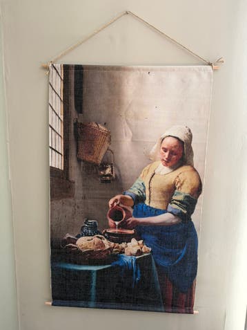 Wanddoek melkmeisje