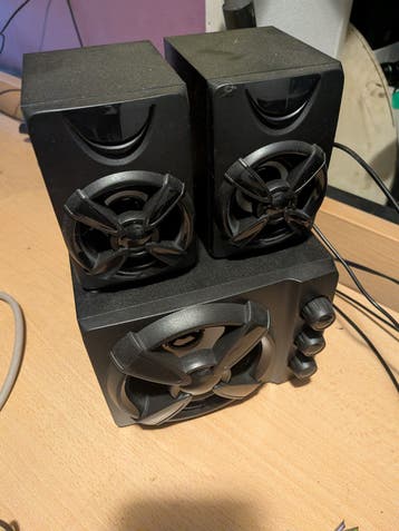 Kleine PC Speakerset met Subwoofer - Compact Geluid