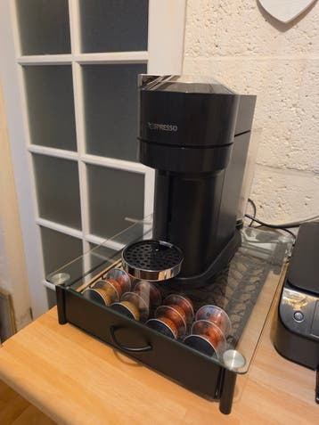 Nespresso Vurtuo + Nespresso glazen mokken
