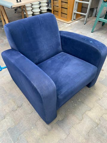 Blauwe fauteuils. Gratis.