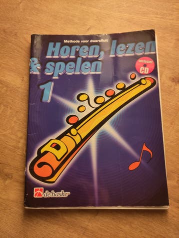 Horen, lezen & spelen dwarsfluit lesboeken met CD's