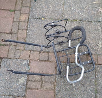 Bagage dragers fiets en vlinderstuur